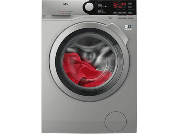 Lavadora carga frontal - AEG L7FEE842S, 8 Kg, Programas de vapor, 1400 rpm, Gris