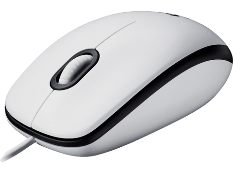 Ratón - Logitech M100, Cable USB, 3 Botones, 1000 DPI, Ambidiestro, PC, Mac, Portátil - Blanco