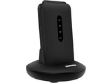 Móvil - Telefunken S740, Plegable, Para mayores, Bluetooth, 512 Mbit+4 GB, Pantalla 2.8, 320x240 Pixeles, Negro