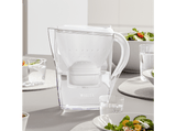 Jarra filtrante - Brita Marella 2F MXPRO, 2.4 l, + 2 filtros Maxtra Pro, Blanco