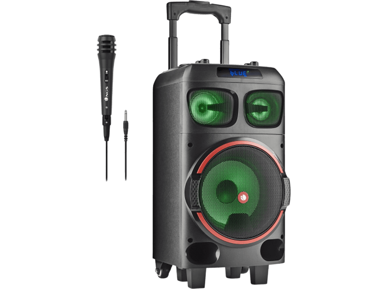Altavoz inalámbrico - NGS Premium Speaker Wild Dub Zero, 120 W, Bluetooth, Micrófono con cable, Negro