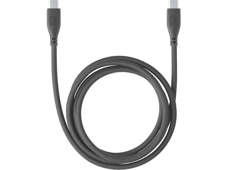 Cable USB - CellularLine Soft, USB - C, Para Samsung, 1.2 m, Negro