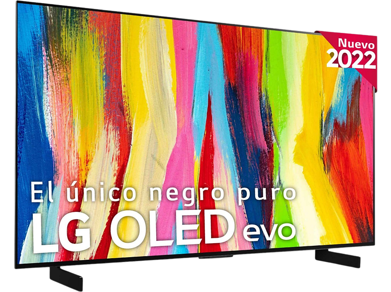 TV OLED 42 - LG OLED42C24LA, OLED 4K, Procesador α9 Gen5 AI Processor 4K, Smart TV, DVB-T2 (H.265), Negro