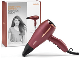 Secador - Babyliss 5753PE, 2200 W, 2 Velocidades, 3 Temperaturas, Filtro removible, Burdeos