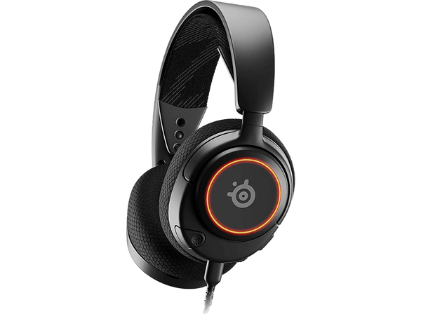 Auriculares gaming - Steel Series Arctis Nova 3, Controladores Hi-Fi, Luces RGB, Negro