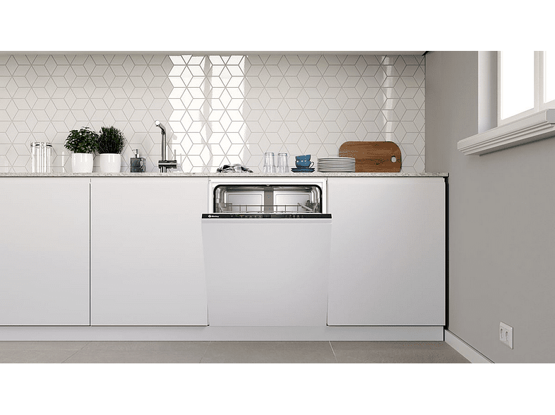 Lavavajillas - Balay 3VF5010NP, Integrable, 12 servicios, 5 programas, 60 cm, Motor ExtraSilencio, Blanco