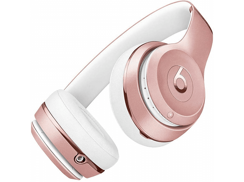 Auriculares inalámbricos - Beats Solo 3, De diadema, Bluetooth, Supresión de ruido, Hasta 40h, Oro rosa