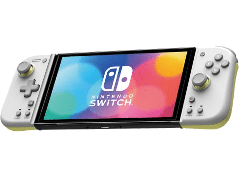 Mando - Hori, Split Pad Compact, Para Nintendo Switch, Joy-Con, Blanco y amarillo