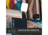 Lámpara - Logitech Litra Glow LED, Luz Streaming Premium con TrueSoft, Iluminación de ordenador, Soporte ajustable y app para PC/Mac - Negro