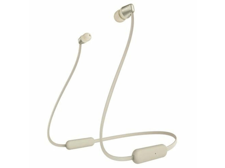 Auriculares inalámbricos - Sony WI-C310, Bluetooth, 15h Autonomía, Oro