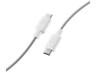 Cable USB - CellularLine Stylecolor, USB-C to USB-C, 1 m, Blanco