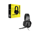 Auriculares gaming - Corsair HS55, Con Cable, Multiplataforma, 3.5 mm, Negro