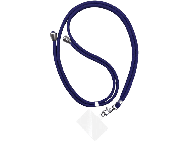 Cordón para móvil -  Belyo Cordón Universal, Ajustable, 90 cm, Azul