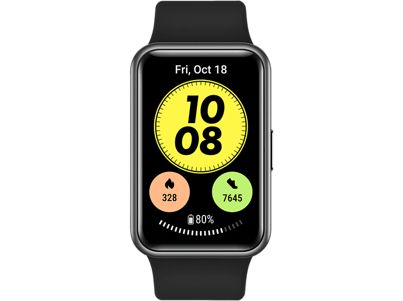 Smartwatch - Huawei Watch Fit New, 21 cm, AMOLED 1.64, GPS, 5ATM, Medición oxígeno en sangre, Negro