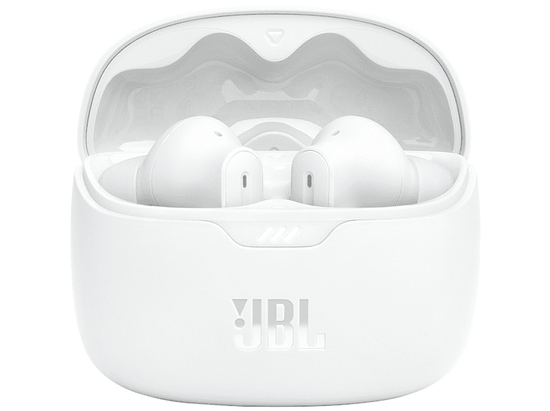 Auriculares True Wireless - JBL Tune Beam, 48h Autonomía, Graves puros, Cancelación ruido, Blanco
