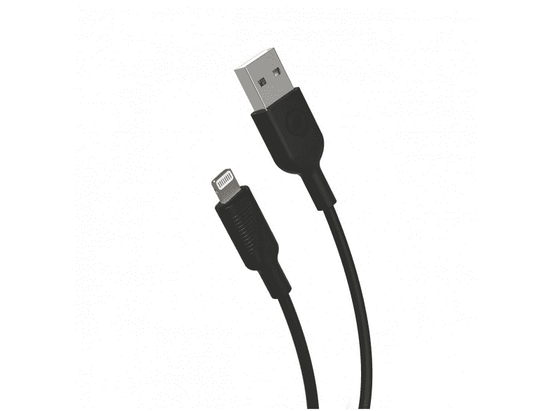 Cargador USB para coche - Muvit MCPAK0014, USB, Lightning, Apple, Negro