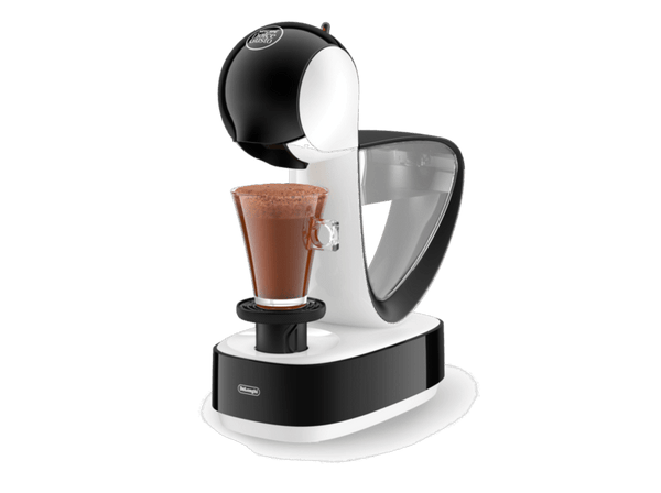 Cafetera de cápsulas - De Longhi EDG260W Infinissima, 15 bar, 1.2 L, Bandeja recoge gotas, Blanco