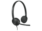 Auriculares con cable - Logitech Headset H340, conexión USB 2.0 y micrófono