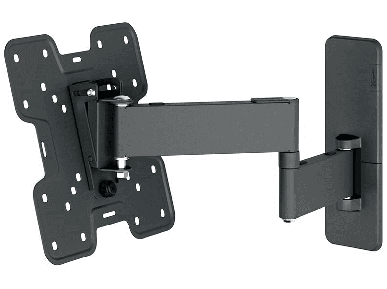 Soporte TV - Vogels TVM 1249, 19-43, Doble brazo, Giratorio 180º, VESA 75 mm x 75 mm-200 mm x 200 mm, Negro