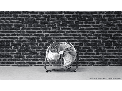 Ventilador industrial - Cecotec EnergySilence 5000 Pro, 120 W, Motor de Cobre, 3 Velocidades, Acabado cromado
