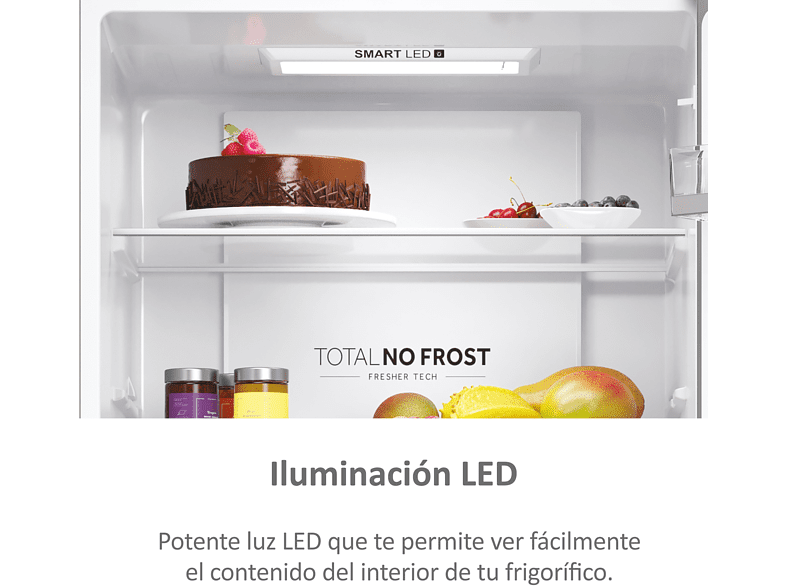 Frigorífico combi - Haier 3D 70 Series 5 HTR5720ENMG, 483 l, Total No Frost, 200.6 cm, Motor Inverter, Humidity Zone, My Zone, Plata