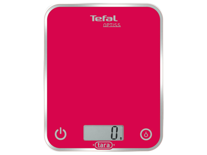 Balanza de cocina - Tefal BC5003 V 0 OPTISS Peso máximo 5kg, Medición cada 1g, Base de cristal