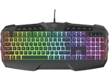 Teclado gaming - Trust GXT 881 ODYSS, USB, Iluminación LED, Anti-ghosting, 12 teclas multimedia, Negro