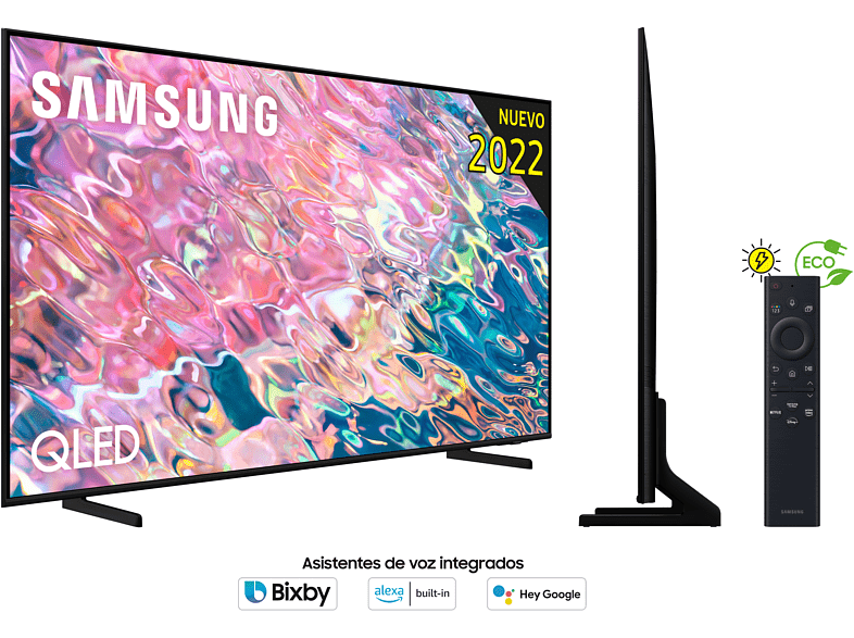 TV QLED 50 - Samsung QE50Q60BAUXXC, QLED 4K, Procesador QLED 4K Lite, Smart TV, Negro