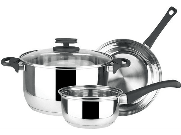 Batería de cocina - Magefesa STYLE, Apta para todo tipo de fuego, Acero Inoxidable