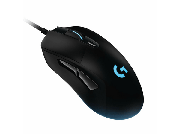 Ratón gaming -  Logitech G403 HERO, 16000 ppp,  Cable trenzado, Negro