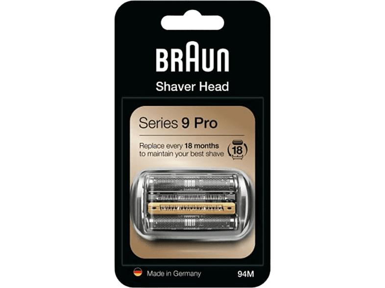 Recambio para afeitadora - Braun  Kombipack 94M, Para Braun Series 9 Pro, Plata