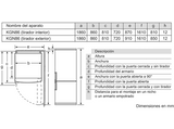 Frigorífico combi - Bosch KGN86VIEA, No Frost, Modo Eco, 186 cm, Acero inox