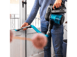 Aspirador escoba - Cecotec Conga RockStar 1200 Ultimate ErgoFlex, 430 W, 0.8 l, 83 dB, Sistema MultiPhasic, Negro/Azul