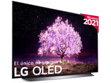 TV OLED 55 - LG OLED55C15LA.AEU, UHD 4K, α9 Gen4, webOS 6.0, Smart TV, Asistentes de voz, Dolby Atmos, Blanco