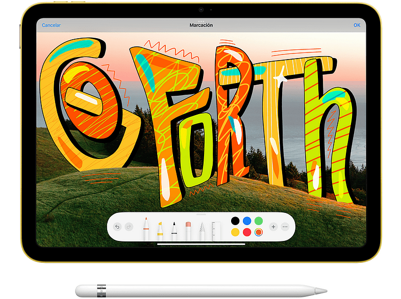 Apple iPad (2022 10ª gen), 256 GB, Plata, WiFi, 10.9, Retina, Chip A14 Bionic, iPadOS 16