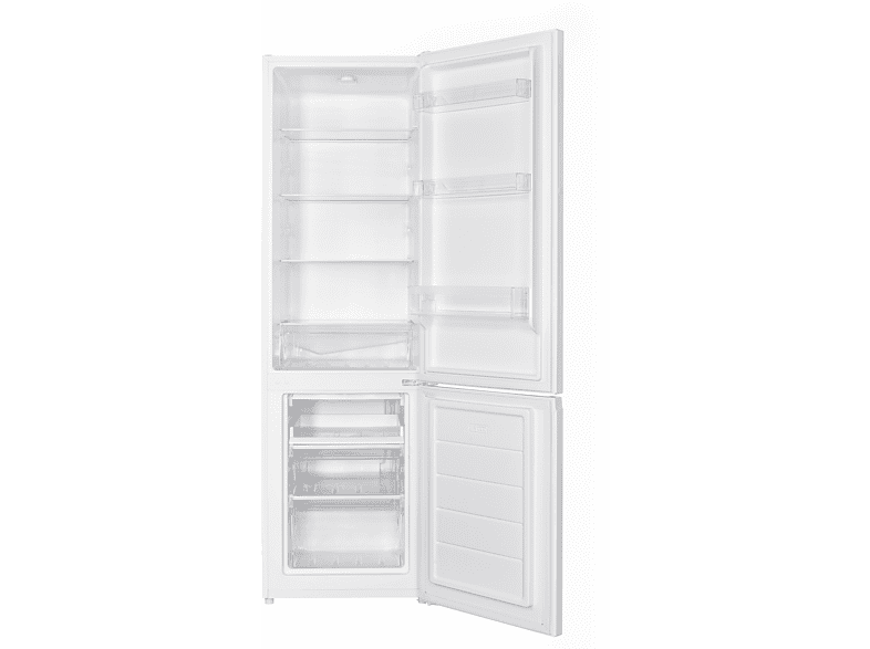 Frigorífico combi - OK OFK 651 F W, Compresión, 180 cm, 262 Litros, Luz interior, Blanco