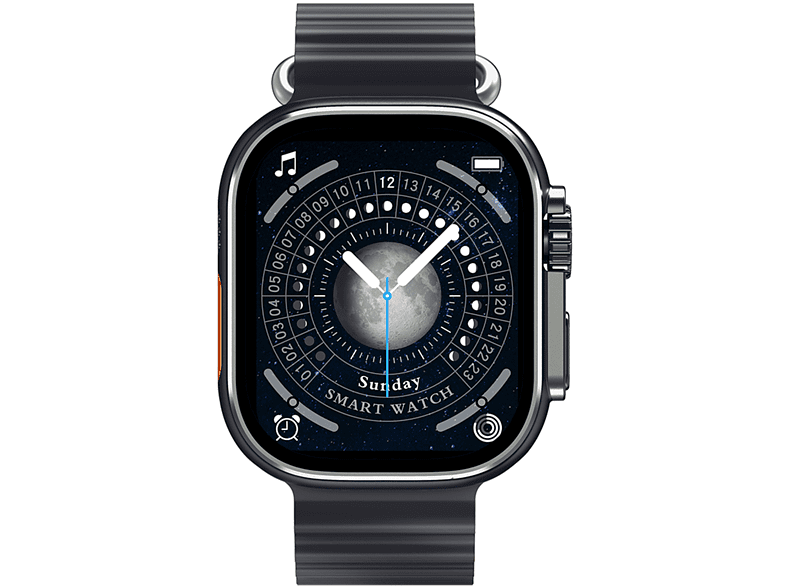 Smartwatch - Vieta Pro Beat Extrem, IPX 7, 20 hs de autonomía, 1.96, Carga inalámbrica, Negro