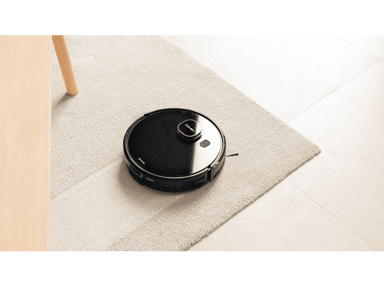 Robot friegasuelos - Cecotec Conga 7290 Eternal Home X-Treme, Láser, Incluye base autovaciado, 2 L, 110 min, 3 niveles potencia, Alexa, Wi-Fi, Negro