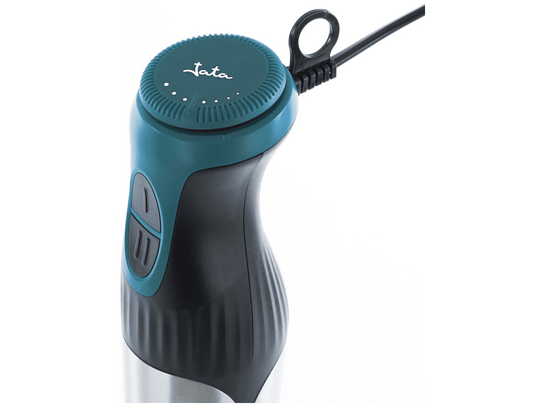 Batidora de mano - Jata BT159, 1200 W, 2 Velocidades, Mango desmontable, Recipiente 2 L, Inox y Azul