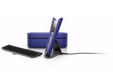 Plancha de pelo - Dyson Corrale Q4 Gifting 2022, Placas flexibles, Con o Sin cable, Edición Especial, Bolsa de viaje, 210°C, Azul Índigo/ Rosa