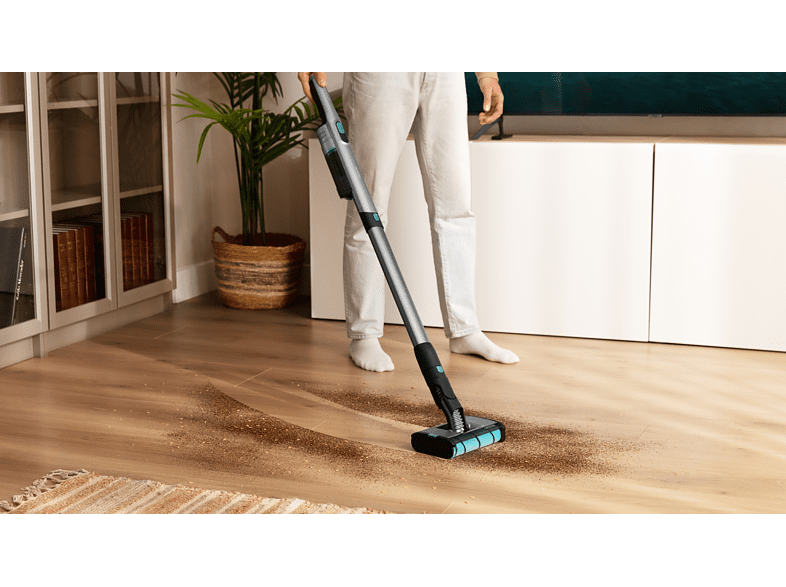 Aspirador escoba - Cecotec Conga Rockstar Agile Twice, 210 W, 20 kPa, 40 min, Ultraligero, 2 modos, Negro