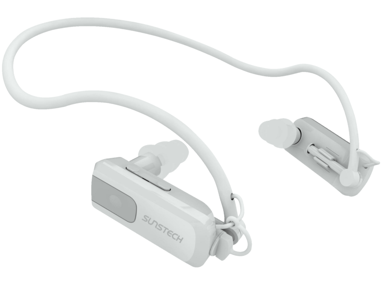 MP3 acuático - Sunstech Triton, 4GB, Sumergible 3 metros, Blanco