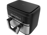 Freidora de aire - Cecotec Cecofry Dual 9000, 2850 W, 9 L, Opción dividir la cubeta en dos de 4.5 L, 6 Modos, Inox