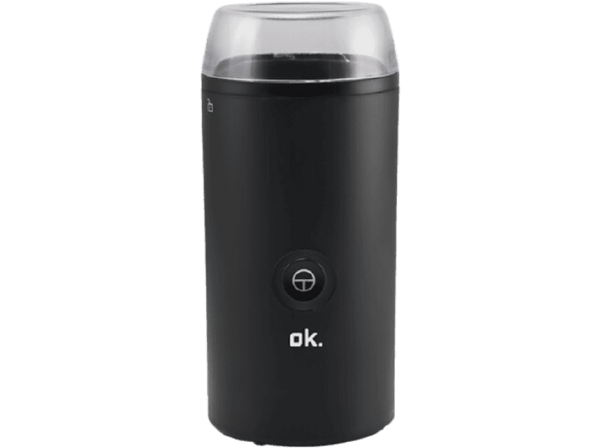 Molinillo de café - OK OGC 1821 B, 180 W, Capacidad 70 g, Negro