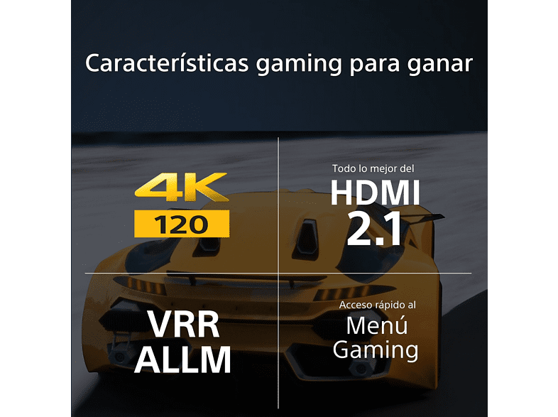 TV LED 55 - Sony BRAVIA 55X85L, Full Array LED, 4K HDR 120, Google TV, HDMI 2.1, Alexa, Siri, Bluetooth, Eco, BRAVIA Core, Diseño Estilizado