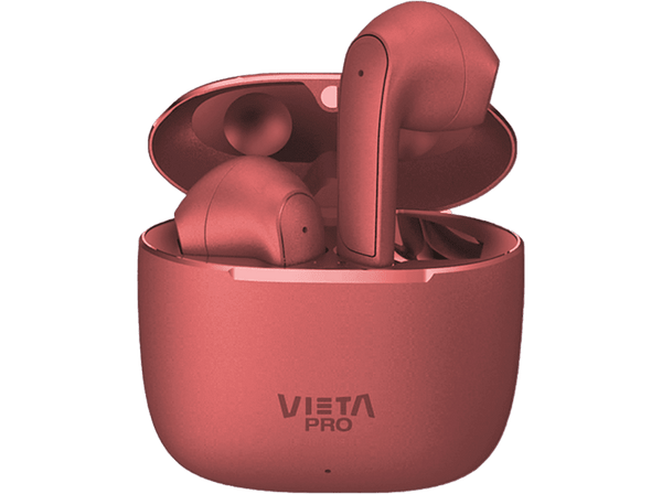 Auriculares True Wireless - Vieta Pro Fit 2, Bluetooth 5.3, Touch Control, Asistente de voz, 20 h, Rojo