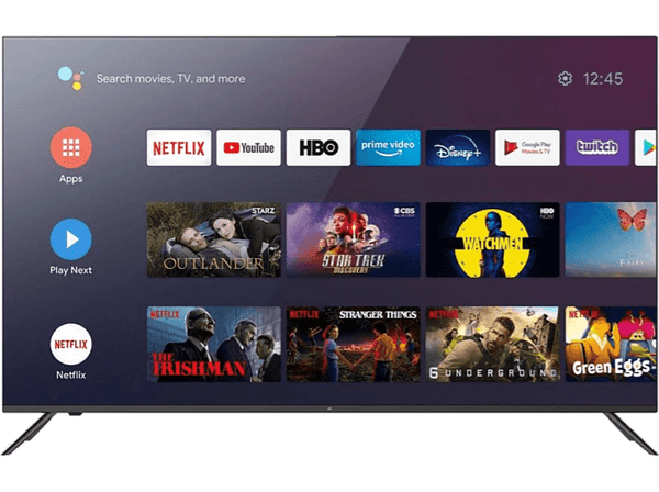 TV LED 50" - OK ODL 50760UN-TAB, UHD 4K, 3840x2160, DVB-T2, Android TV, Smart TV, 4x HDMI, 3x USB, Negro