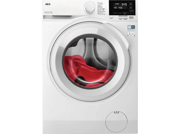 Lavadora carga frontal - AEG LFR6194O2B, 9 kg, 1400 rpm, 10 programas, Blanco