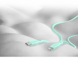 Cable USB - CellularLine Soft, Para Apple, 1'2 m, Verde