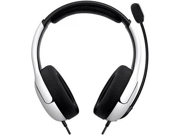 Auriculares Gaming - PDP LVL40 Wired, Para PS4, PS5, Micrófono, Blanco